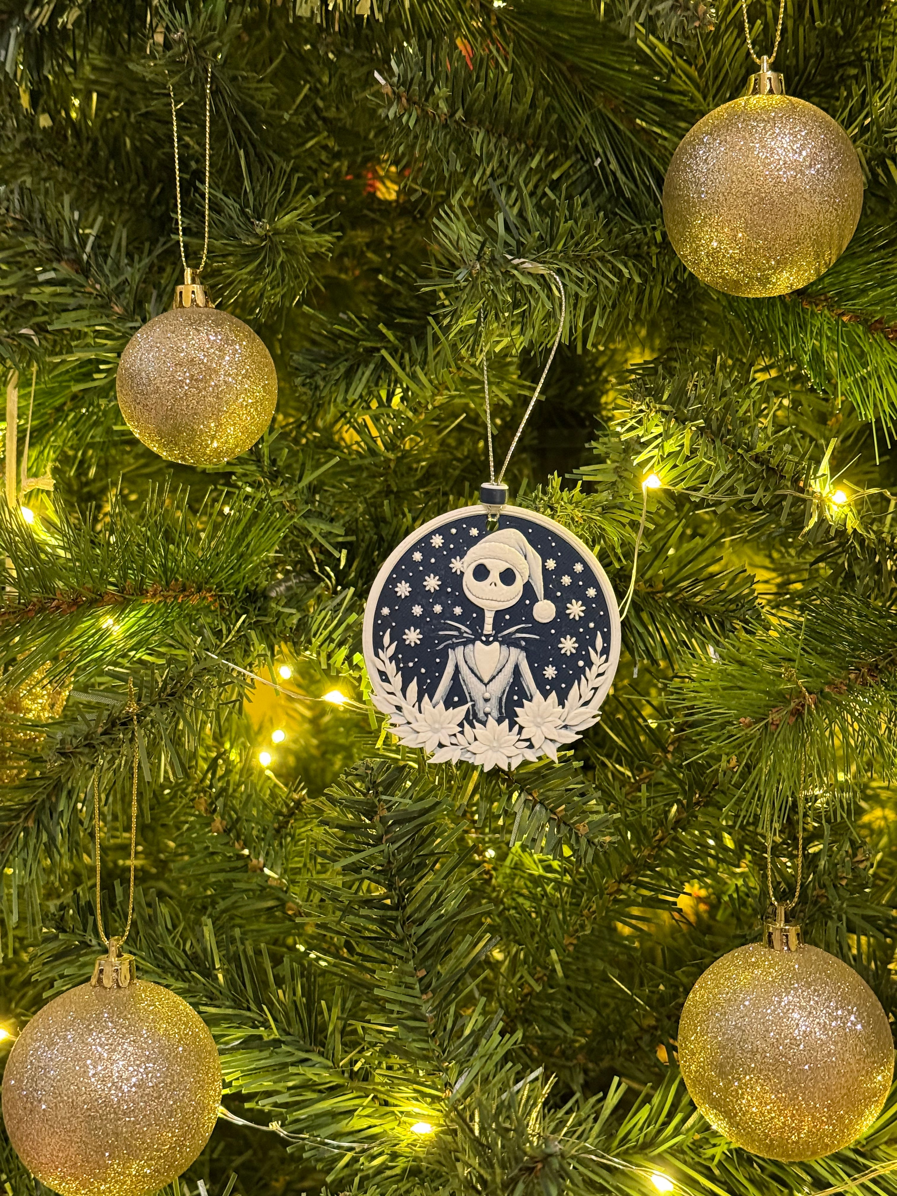 Jack Skellington Santa Ornament