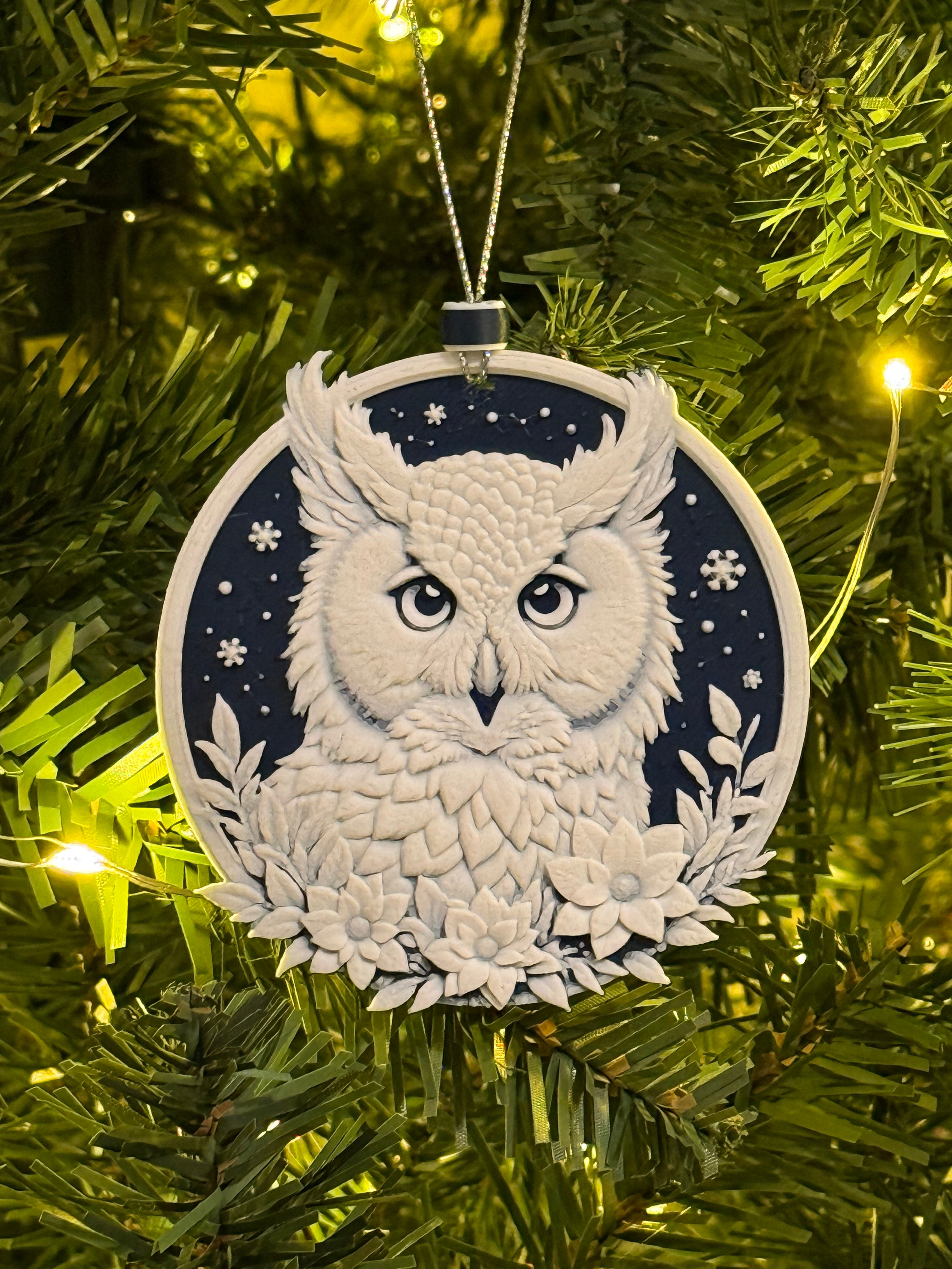 Owl Christmas Tree Ornament