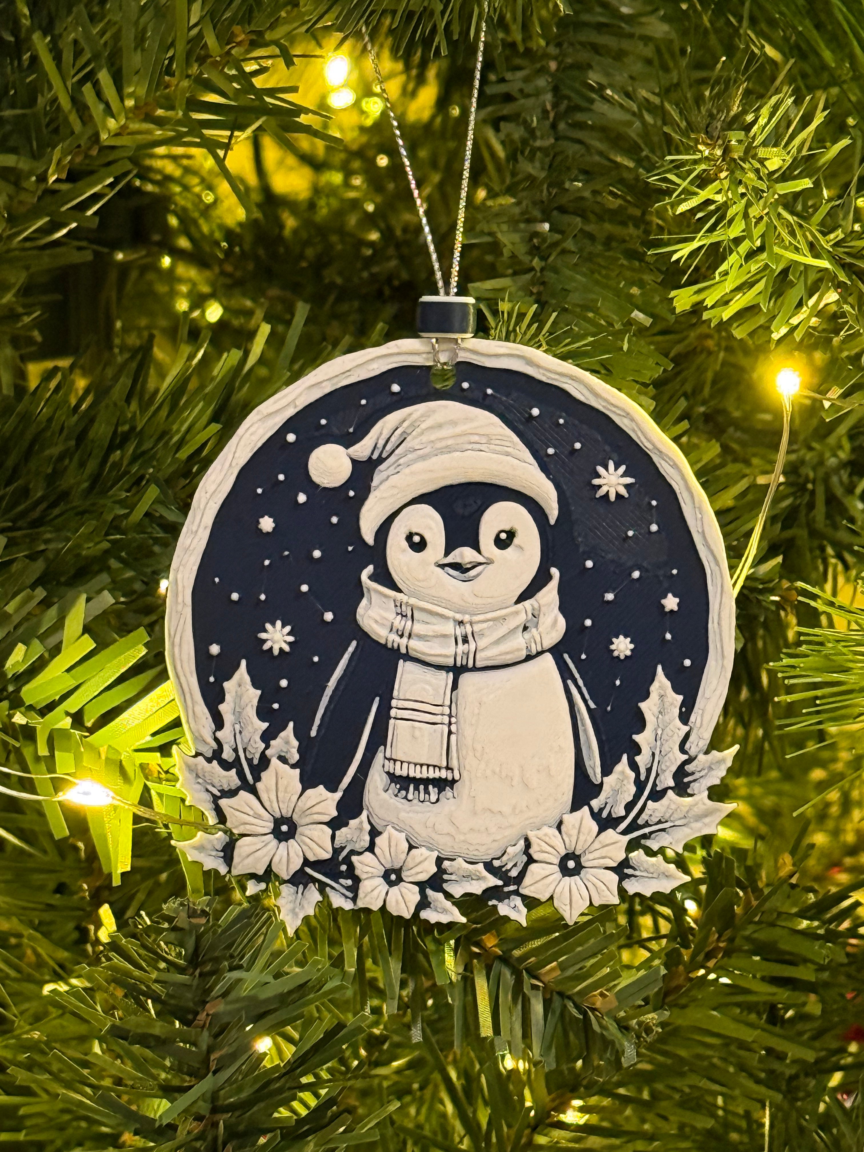 Cheery Penguin Ornament